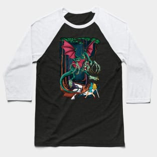 Alice fighting the Jabberwock, Through the looking glass book Baseball T-Shirt